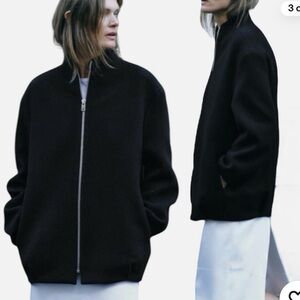 Zara Wool Jacket with Manteco Fabric